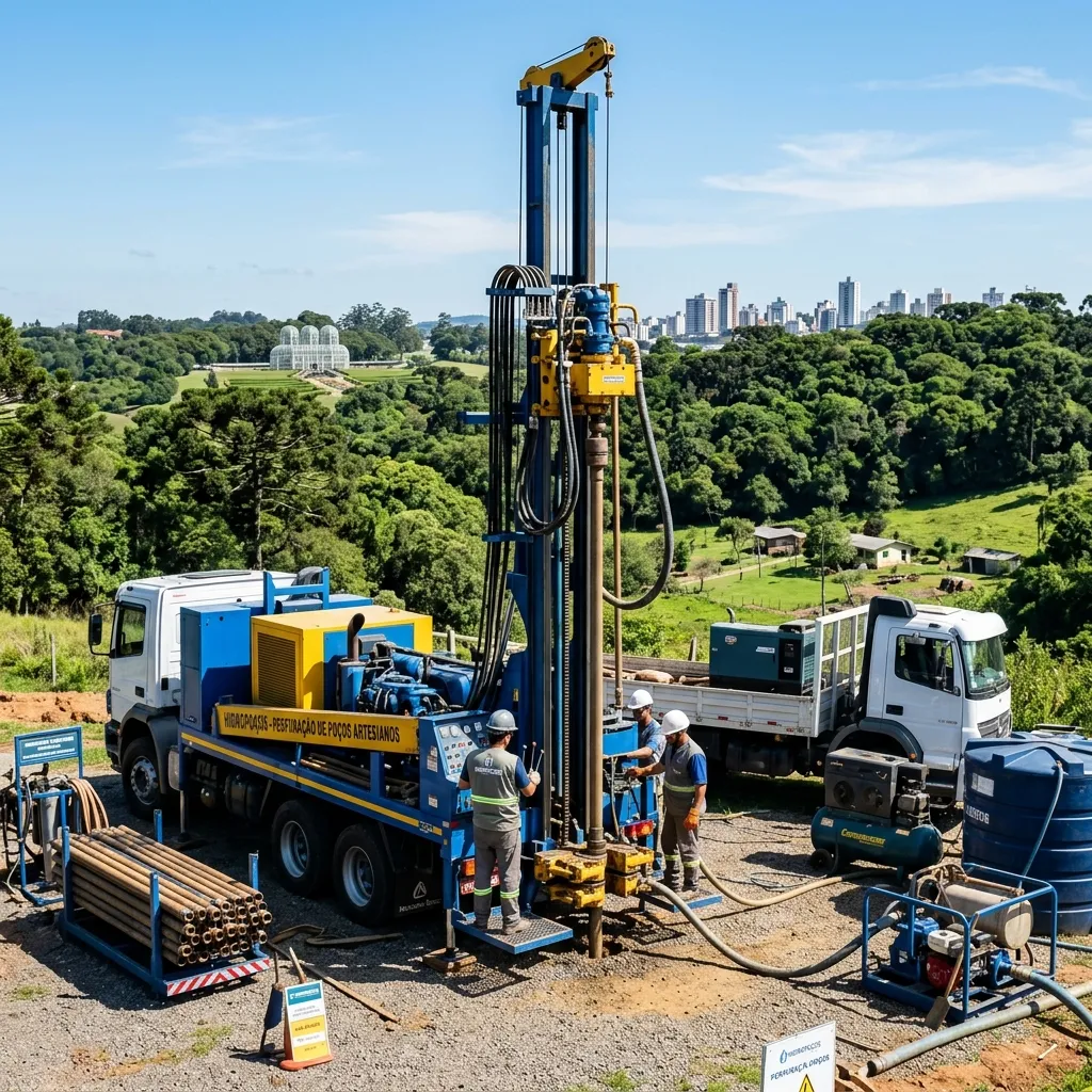 Manutenção e limpeza de poço artesiano em Curitiba